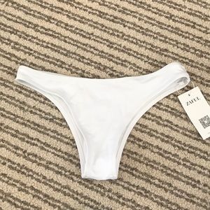 Zaful white bikini bottoms